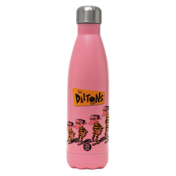 The Daltons, Metal mug thermos Pink Mat (Stainless steel), double wall, 500ml