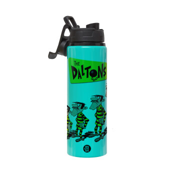 The Daltons, Metallic water bottle with safety lid, 850ml aluminum