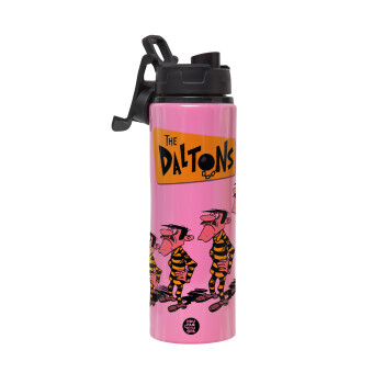 The Daltons, Metallic water bottle with safety lid, 850ml aluminum
