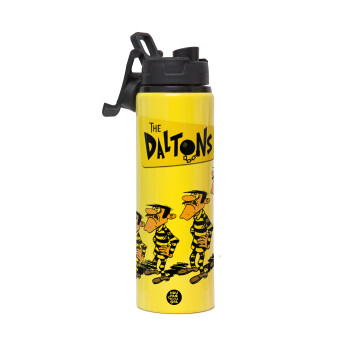 The Daltons, Metallic water bottle with safety lid, 850ml aluminum