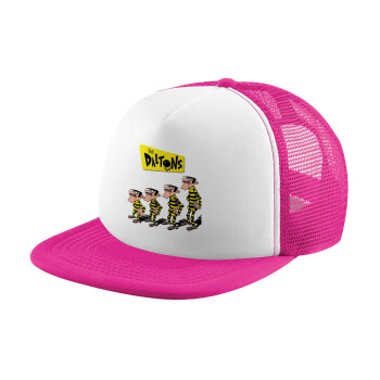 The Daltons, Καπέλο Ενηλίκων Soft Trucker με Δίχτυ Pink/White (POLYESTER, ΕΝΗΛΙΚΩΝ, UNISEX, ONE SIZE)