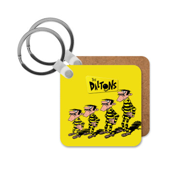 The Daltons, Μπρελόκ Ξύλινο τετράγωνο MDF