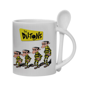 The Daltons, Ceramic coffee mug with Spoon, 330ml (1pcs)