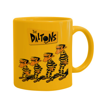 The Daltons, Ceramic coffee mug yellow, 330ml (1pcs)