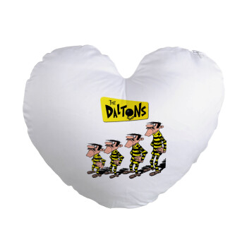 The Daltons, Μαξιλάρι καναπέ καρδιά 40x40cm περιέχεται το  γέμισμα