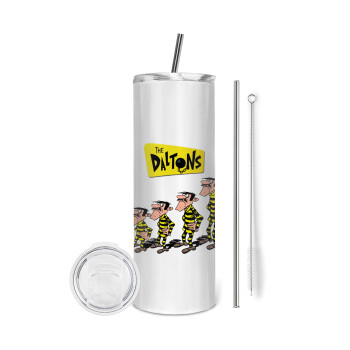 The Daltons, Tumbler stainless steel 600ml, with metal straw & cleaning brush