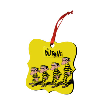 The Daltons, Στολίδι Χριστουγεννιάτικο στολίδι polygon ξύλινο 7.5cm