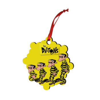 The Daltons, Christmas ornament snowflake wooden 7.5cm