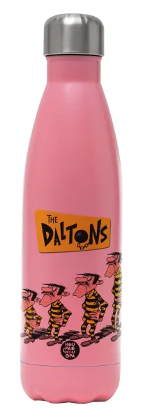 The Daltons — Μεταλλικό παγούρι θερμός Ροζ Ματ (Stainless steel), διπλού τοιχώματος, 500ml