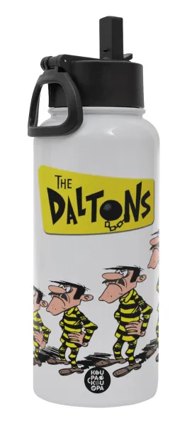 The Daltons — Metal mug thermo White with Straw and Spout Lid (Stainless steel), double wall, 950ml