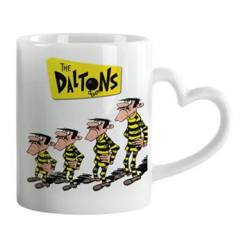 The Daltons, Mug heart handle, ceramic, 330ml