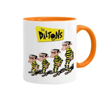 The Daltons, Mug colored orange, ceramic, 330ml