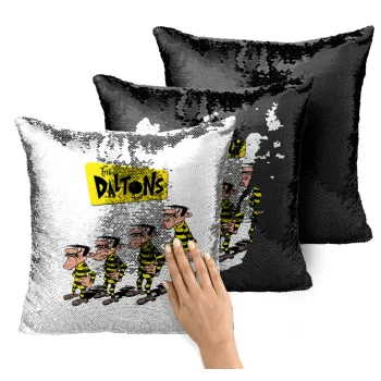 The Daltons, Μαξιλάρι καναπέ Μαγικό Μαύρο με πούλιες 40x40cm περιέχεται το γέμισμα