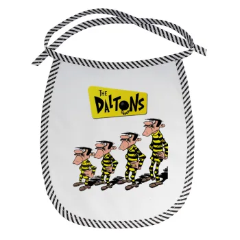 The Daltons, Σαλιάρα μωρού αλέκιαστη με κορδόνι Μαύρη