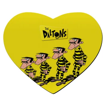 The Daltons, Mousepad καρδιά 23x20cm