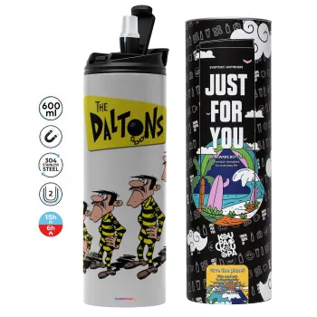 The Daltons, Tumbler ποτήρι θερμό ΓΚΡΙ από ανοξείδωτο ατσάλι 600ml