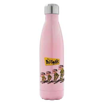 The Daltons, Metal mug thermos Pink Iridiscent (Stainless steel), double wall, 500ml