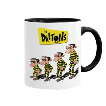 The Daltons, Κούπα χρωματιστή μαύρη, κεραμική, 330ml