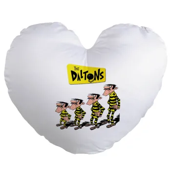 The Daltons, Μαξιλάρι καναπέ καρδιά 40x40cm περιέχεται το  γέμισμα