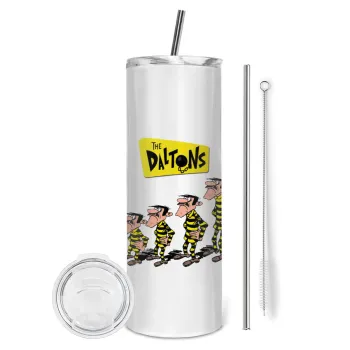 The Daltons, Tumbler stainless steel 600ml, with metal straw & cleaning brush