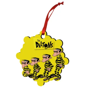 The Daltons, Στολίδι Χριστουγεννιάτικο στολίδι snowflake ξύλινο 7.5cm