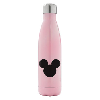 mouse man, Metal mug thermos Pink Iridiscent (Stainless steel), double wall, 500ml
