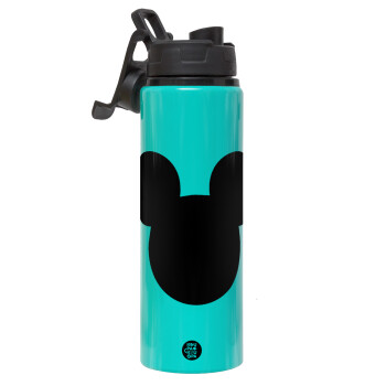 mouse man, Metallic water bottle with safety lid, 850ml aluminum