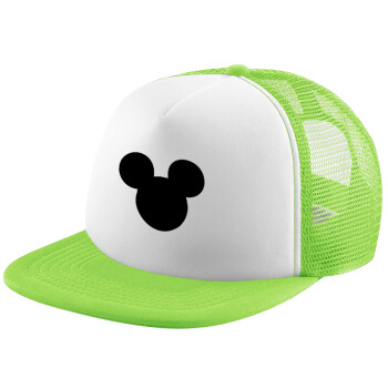 mouse man, Καπέλο Soft Trucker με Δίχτυ Πράσινο/Λευκό