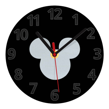 mouse man, Ρολόι τοίχου γυάλινο (20cm)