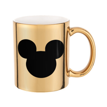 mouse man, Mug ceramic, gold mirror, 330ml