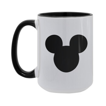 mouse man, Κούπα Mega 15oz, κεραμική Μαύρη, 450ml