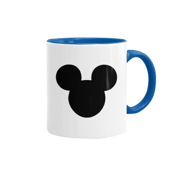 mouse man, Mug colored blue, ceramic, 330ml