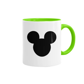 mouse man, Mug colored light green, ceramic, 330ml