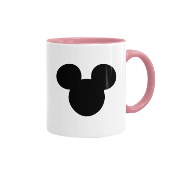 mouse man, Mug colored pink, ceramic, 330ml
