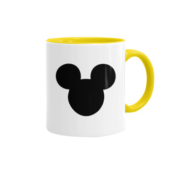 mouse man, Mug colored yellow, ceramic, 330ml