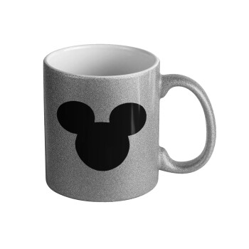 mouse man, Κούπα Ασημένια Glitter που γυαλίζει, κεραμική, 330ml