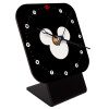 Quartz Wooden table clock with hands (10cm)