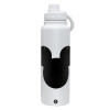 1L Stainless Steel Thermal Bottle with Phone Holder & Double Wall Insulation