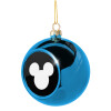 Blue Christmas tree ball ornament 8cm