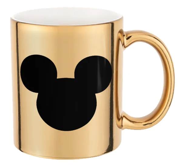 mouse man — Mug ceramic, gold mirror, 330ml