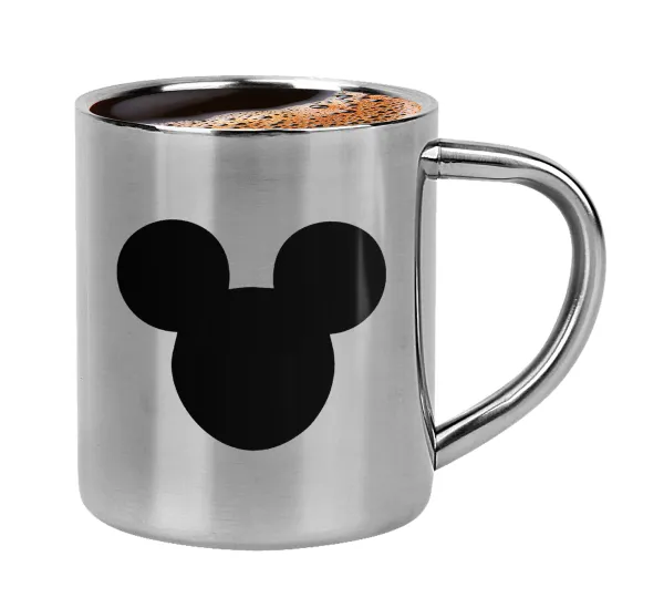 mouse man — Double-wall metal cup for espresso (220ml)
