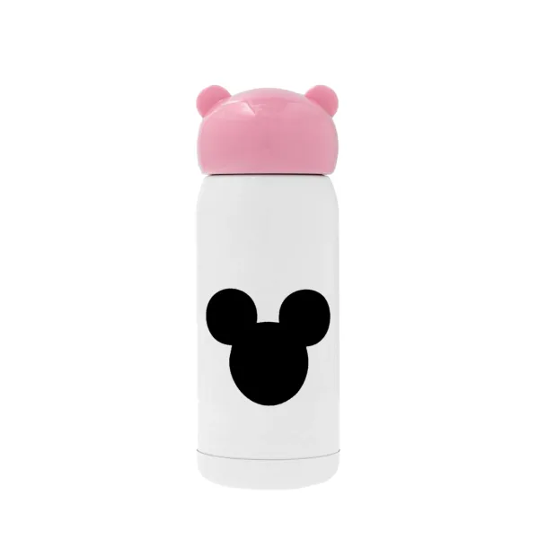 mouse man — Ροζ ανοξείδωτο παγούρι θερμό (Stainless steel), 320ml
