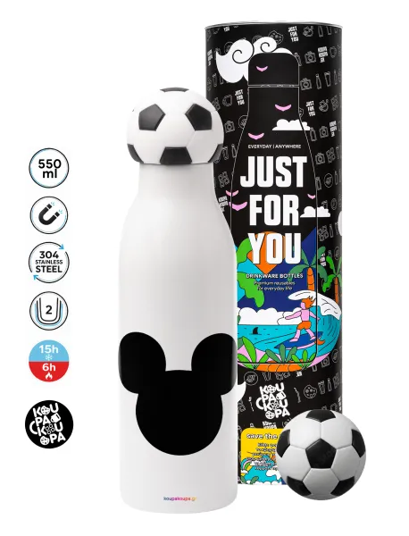 mouse man — Soccer Metal mug thermos, double wall, 550ml