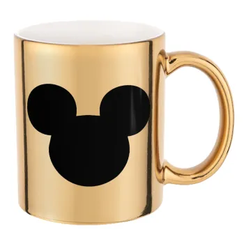 mouse man, Mug ceramic, gold mirror, 330ml