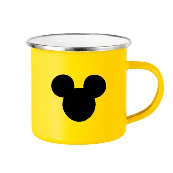 mouse man, Yellow Enamel Metallic Cup 360ml