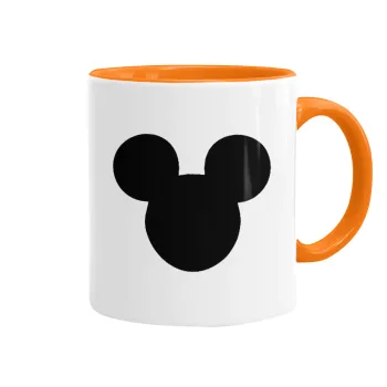 mouse man, Mug colored orange, ceramic, 330ml