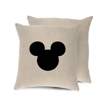 mouse man, Μαξιλάρι καναπέ ΛΙΝΟ 40x40cm περιέχεται το  γέμισμα
