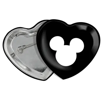 mouse man, Κονκάρδα παραμάνα καρδιά (57x52mm)