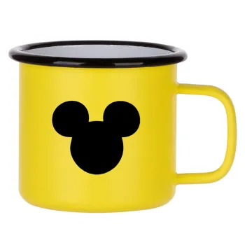 mouse man, Metallic enamel MATT Yellow cup 360ml