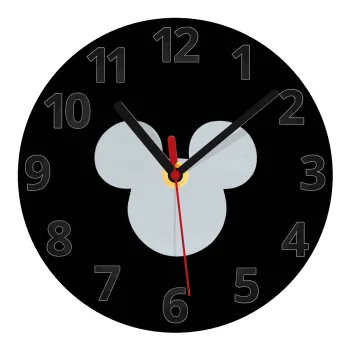 mouse man, Ρολόι τοίχου γυάλινο (20cm)